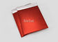 Matte Red Bubble Wrap Mailing envolve o tamanho do CD impresso com 2 lados de selagem