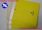 Os sacos amarelos do transporte do polietileno, 9,5&quot; X14” avançam encarregados do envio da correspondência feitos sob encomenda da bolha
