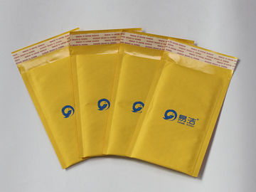 personalize o encarregado do envio da correspondência amarelo da bolha de Kraft da impressão, amorteceu sacos de envio pelo correio do porte postal 165*200+40mm e 150*180+40mm