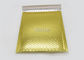 rasgo impermeável dos encarregados do envio da correspondência metálicos brilhantes da bolha do ouro 6x10 resistente para o transporte