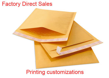 Dois envelopes laterais de selagem da bolha de Kraft, polegada impressa feita sob encomenda dos encarregados do envio da correspondência 8*9 da bolha